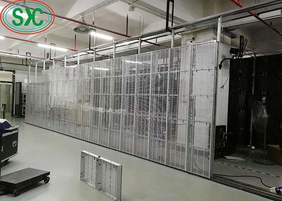 سعر جيد G3.91-7.82 الحائط الفيديو الشفاف باللون الكامل الخفيف للغاية SMD2525 IP54 عمر طويل الانترنت