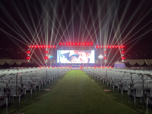 شاشة عرض LED خارجية P10 شاشة إعلانات ثابتة التثبيت 1/2 احتيال 8000mcd