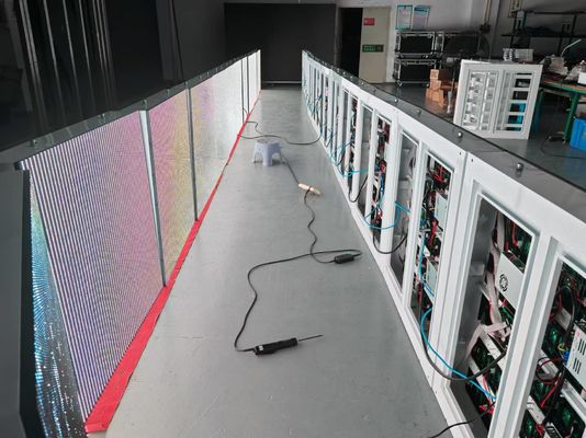 سعر جيد الشاشة الخارجيّة الممتلئة بالألوان القياسية SMD2121 P3 LED الشاشة المصبّرة بالصب الصبغ الألومنيومي 576x576mm ثلاث سنوات الضمان الانترنت