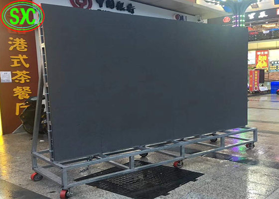 سعر جيد شاشة LED الخارجية للإيجار P4.81 LED شاشة حائط فيديو مع هيكل فولاذي متحرك الانترنت