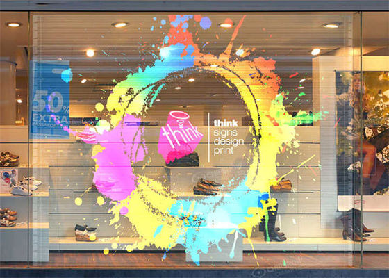 شاشة LED شفافة SMD2121 متوسط عدم فشل 1000 ساعة شاشة إعلان شفافة