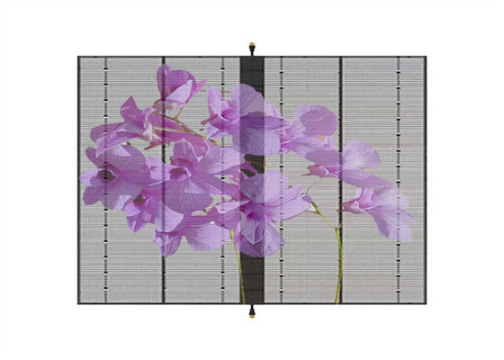 داخلي P3.9-7.8 شاشة عرض LED شفافة كاملة اللون SMD منحنية LED الفيديو الحائط الزجاجية LED شاشة لعرض