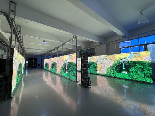 بريق GOB LED Display مع 1500 Bit Brightness 320*160mm LED Module 640*640MM حجم الخزانة