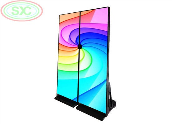 سعر جيد التجارية المحمولة مركز التسوق شاشة LED P2.5 ملصق الإشارات الرقمية الانترنت