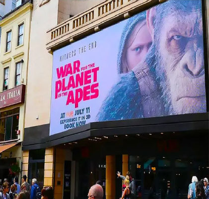 الإعلانات الخارجية والحصول على الشاشة المضادة للماء مع إمكانية اللون الكامل