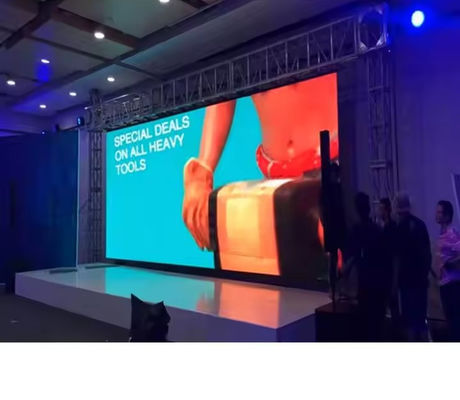 سعر جيد P3.91 مستوى الإيجار شاشة العرض الخارجي LED 250 * 250 وحدة 500x500mm لوحة 4500nits LED جدار الفيديو الانترنت