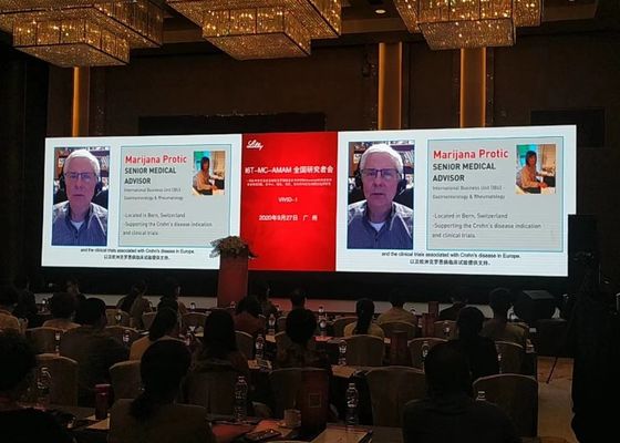 استئجار أفضل جهاز عرض للاستئجار 500*500mm/500x1000mm حجم اللوحة 3000 1 نسبة التباين