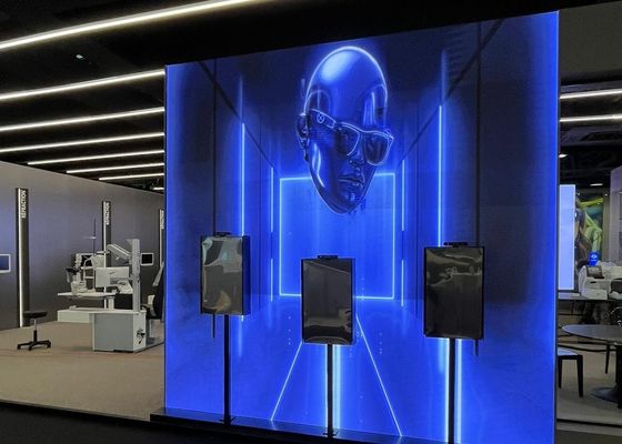 427186 نقطة/متر مربع كثافة البكسل شاشة LED GOB تكوين البكسل 1R1G1B أداء عمر التشغيل 000 ساعة للشاشات