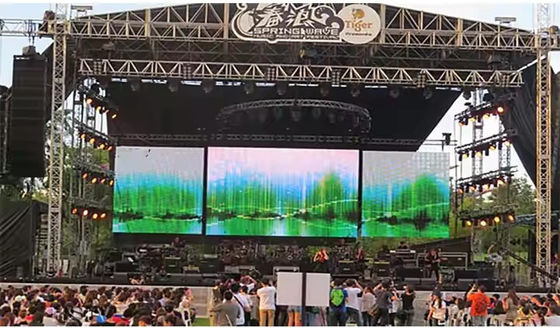 الإعلانات الخارجية 5mm RGB LED Display مع 5500Nits Brightness و -12/50 درجة حرارة التشغيل