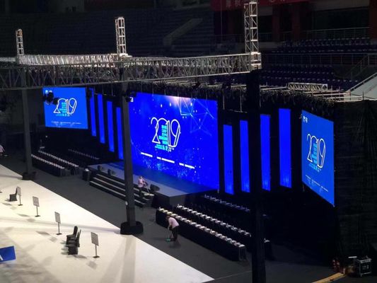 وحدة عرض LED RGB سطوع 5500 للتشغيل في درجة حرارة -12/50 ومتينة