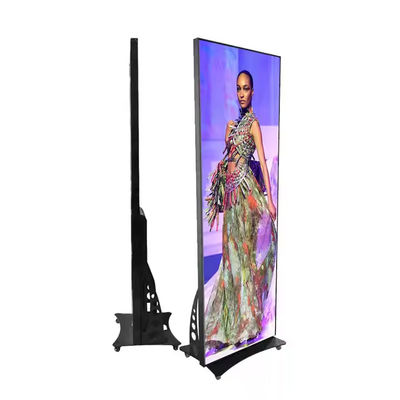 P1.53mm Pitch LED Poster Display مع خزانة الألومنيوم وشرائح SMD2121 LED