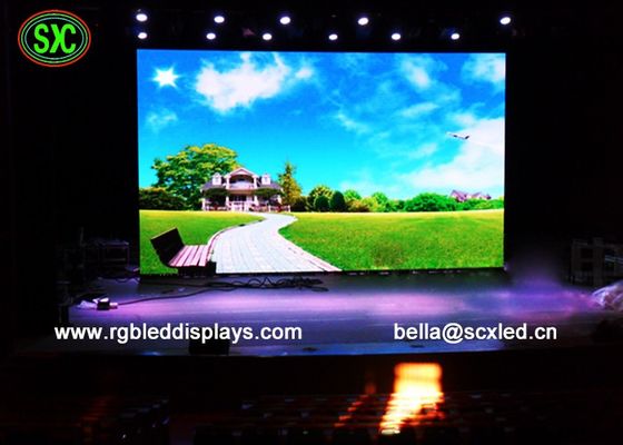 الشاشة الإعلانية الثابتة / استئجار صندوق الحديد الشاشة LED الخارجية ، معدل تحديث عالية لوحات عرض الفيديو LED