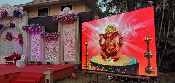 شاشة مخصصة مقاس استئجار شاشة LED مع مواد مجلس الوزراء الألومنيوم الصب الصمغ ومصابيح SMD2121 LED