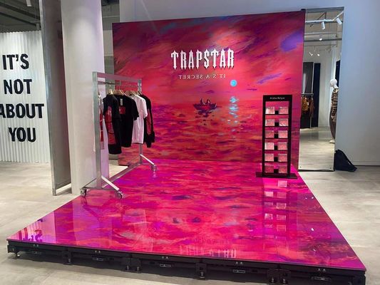 طول العمر الطويل LED أرضية الرقص مع لون RGB ونظام التحكم DMX512