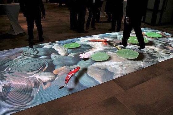 220 فولت فولت LED أرضية الرقص مع نظام التحكم DMX512 ومعدل تحديث 3840 هرتز / ثانية