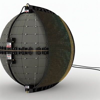 شاشة LED كروية بجهد 5 فولت تيار مستمر مع شهادة FCC ووظيفة عرض الفيديو/النص/الصورة