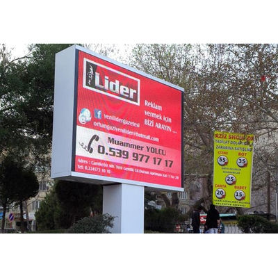 سعر جيد شاشة LED خارجية مقاومة للماء بالألوان الكاملة للإعلان على جانب الطريق سطوع عالي وحدة LED SMD P8 الانترنت