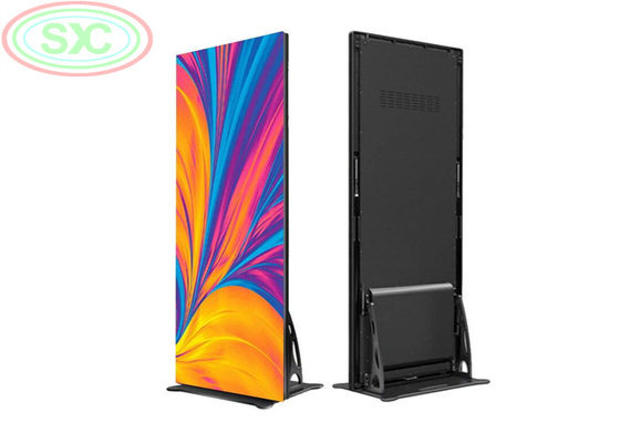 سعر جيد 4k بلا خيط أرضية داخلية موقف ملصق LED عرض P2.5 علامة LED متحركة الانترنت
