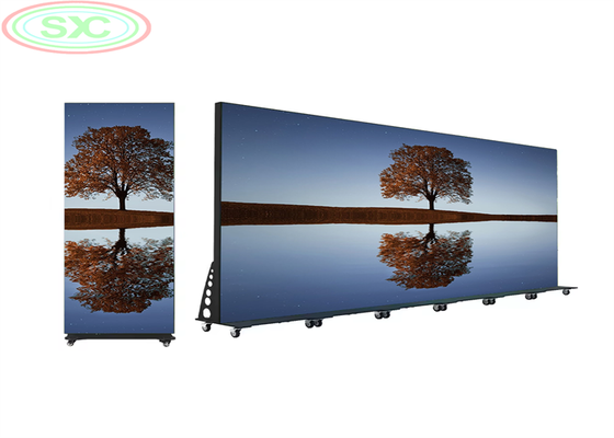 شاشة LED للإيجار مصممة بحجم 1920 × 640 ملليمتر حجم الخزانة و 1500 Cd لكل متر مربع