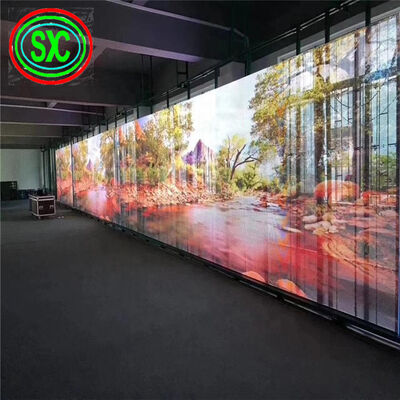 سعر جيد خزانة الألومنيوم شاشة LED شفافة SMD2121 وحدة تزن 0.2KG لكل قطعة مثالية للإعلانات التجارية وعروض التجزئة متصل