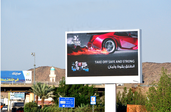 قابلة للتخصيص في الهواء الطلق p6 عرض LED ملون كامل مع معدل تحديث 3840 هرتز و 6000 سطوع