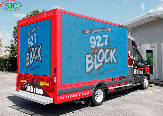 شاشة LED خارجية متنقلة P5 لشاحنة، مساحة البكسل 5 مم، تصنيف IP65