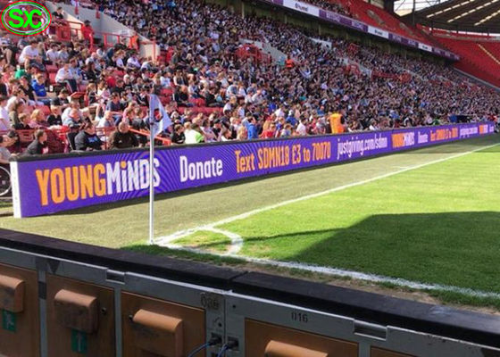 P8 Perimeter Sport Perimeter Stadium فيديو خارجي شاشة LED لتوفير الطاقة