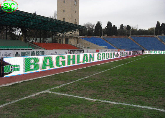 P10 رغب ملعب كرة قدم شاشة ليد، 5000hz ارتفاع معدل التحديث 5 سنة الضمان