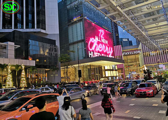 لوحات العرض LED الخارجية بالألوان الكاملة بدقة عالية ، شاشة P10 LED