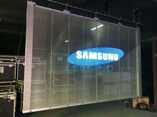 سعر جيد شاشة LED شفافة عالية السطوع لوحة إعلانات Epistar Chip 3 سنوات ضمان الانترنت
