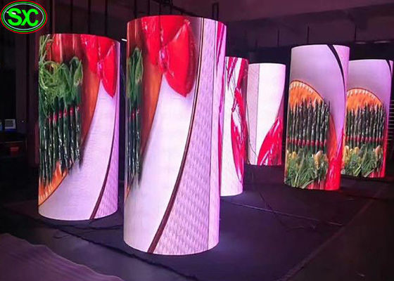 سعر جيد كامل لون شاشة LED جولة الستار ، شاشة LED الستار المرحلة للأحداث الحية الانترنت
