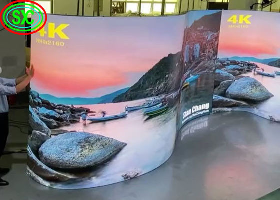 SMD2121 1200cd / m2 P3.91 جدار الفيديو LED الداخلي 500X500mm