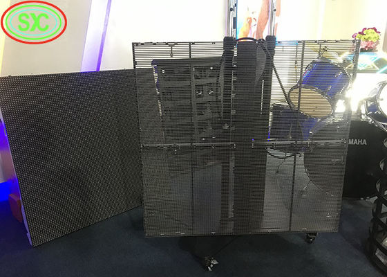 شاشة LED شفافة P3.91 شاشة عرض إعلانات داخلية عالية الدقة