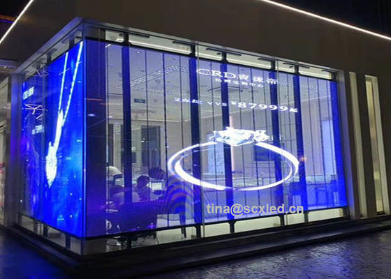 سعر جيد إعلانات شاشة LED شفافة الانترنت