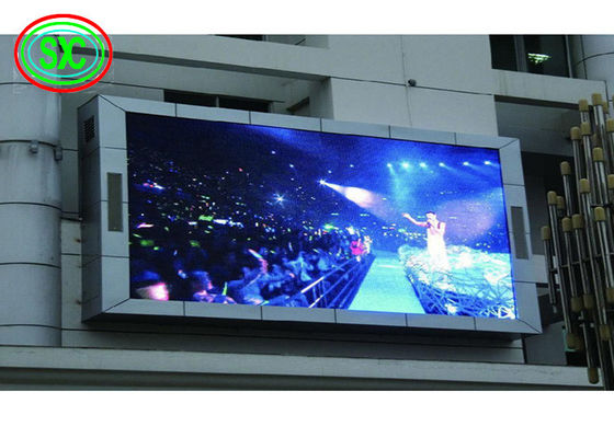 شاشة LED خارجية مقاومة للماء P4، ألوان كاملة، بكسل 4 مم، عمر افتراضي 10000 ساعة