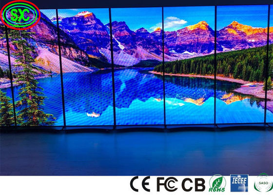 Wifi 4G SMD2121 P2.5 مرآة ملصق LED لوحة 1800cd / m2