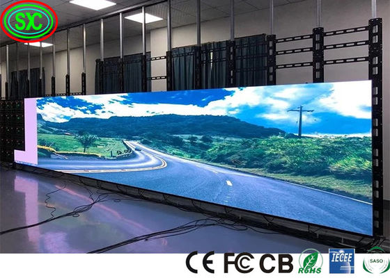 P4 62500 نقطة / م2 SMD2121 استئجار المسرح مشعل مدعوم للشاشة للحفلات الموسيقية