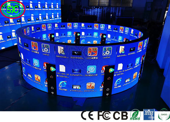 سعر جيد 360 درجة في الهواء الطلق الكرة الملونة الكاملة LED العرض 3.91mm مساحة النقاط 500x1000mm الانترنت