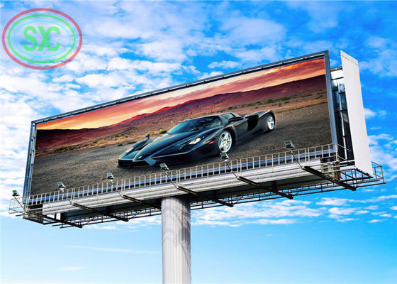سعر جيد لوحة إعلانات P6 LED خارجية مضادة للأشعة فوق البنفسجية بألوان كاملة مع أعمدة للإعلانات التجارية الانترنت
