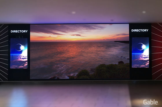 شاشة عرض حائط فيديو مغناطيسية داخلية بألوان كاملة P3 LED 1R1G1B للتثبيت الثابت