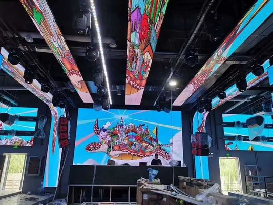 سعر جيد شاشة LED الداخلية للإيجار بالألوان الكاملة الخارجية P4.81 ، 500x1000mm للأنشطة الانترنت