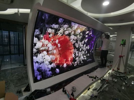 سعر جيد شاشة LED لخلفية المسرح شاشة كبيرة P3 P3.9 P4.81،500X500mm أو 500x1000mm خزانة تأجير ، معدل تحديث 1920 هرتز الانترنت