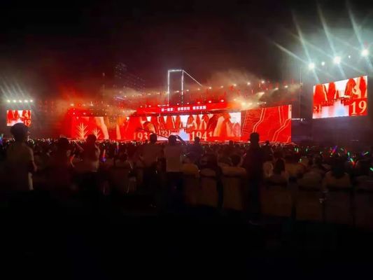 سعر جيد P4.81 شاشات LED عالية الدقة بالألوان الكاملة للمسرح ، فيديو LED متوسط ​​الطاقة ، معدل تحديث 1920 هرتز ، سطوع 4500 cd ， 500x500 / 500x1000 الانترنت