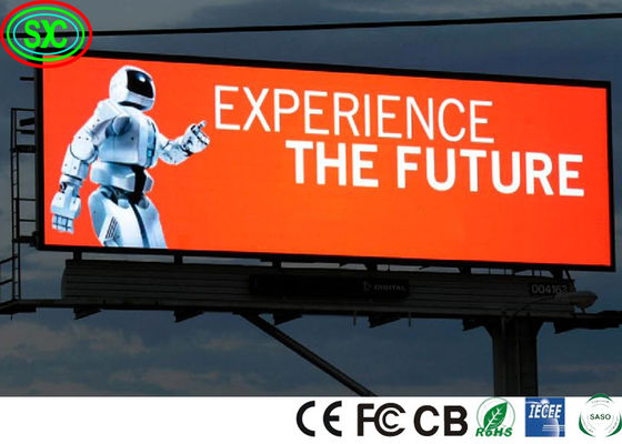 شاشة إعلانات خارجية موفرة للطاقة شاشة عرض لوحة إعلانات LED على جانب الطريق لوحة تسجيل LED