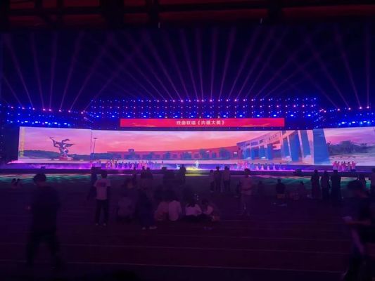 سعر جيد شاشات LED خارجية عالية الدقة بالألوان الكاملة للمسرح بحجم 500 × 500 مم شاشة عرض LED للإيجار P4.81 ， مصباح LED ماركة نوفا 1920 هرتز ， 5500 سطوع الانترنت