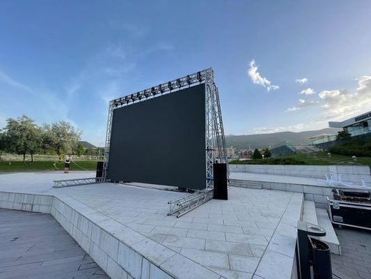 سعر جيد شاشة LED خلفية لتركيب الساتج لحدث التأجير ، شاشة ستارة LED المرحلة P3.91 / P4.81 500x500mm خزانة الانترنت