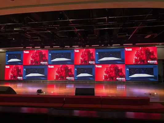 سعر جيد ستارة خلفية للمسرح LED ، شاشة عالية السطوع ليد فيديو حائط I500X500MM خزانة ， 5500 سطوع ， نظام نوفا الانترنت