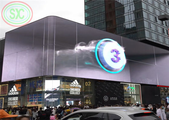 شاشة LED خارجية SMD P10 1R1G1B بالألوان الكاملة للإعلان