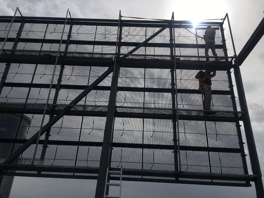 شاشة LED شفافة ملونة كاملة P3.91-7.82 مقاس 1000x1000 مم لعرض الزجاج