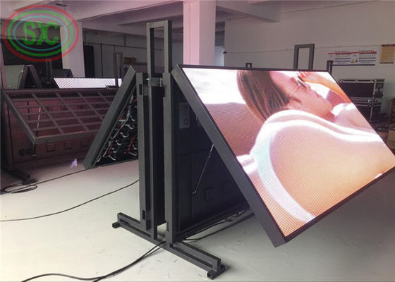 سعر جيد شاشة LED خارجية ملونة كاملة قابلة للعرض عن بعد DIP P10 شاشة مزدوجة الجوانب الانترنت